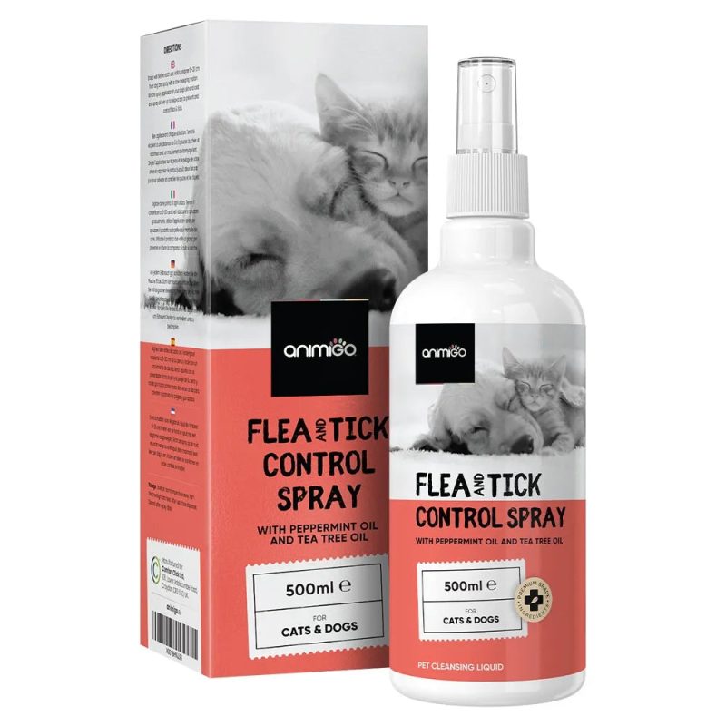 flea and tick control spray front